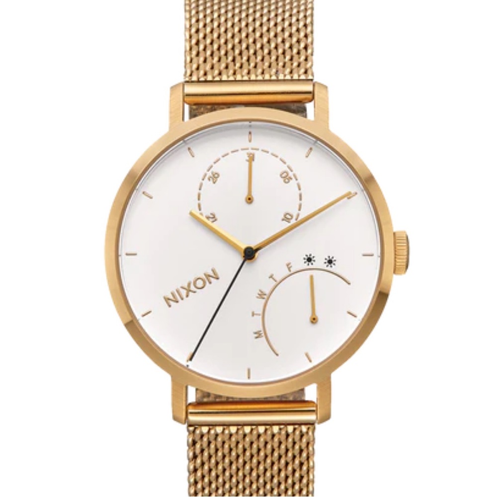 Nixon clutch watch- gold needs new battery